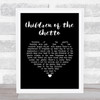 The Real Thing Children of the Ghetto Black Heart Song Lyric Wall Art Print