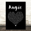 The Rolling Stones Angie Black Heart Song Lyric Wall Art Print