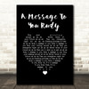 The Specials A Message To You Rudy Black Heart Song Lyric Wall Art Print
