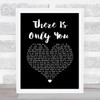The XCERTS There Is Only You Black Heart Song Lyric Wall Art Print
