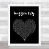 Tim Buckley Buzzin' Fly Black Heart Song Lyric Wall Art Print