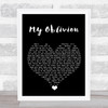 Tindersticks My Oblivion Black Heart Song Lyric Wall Art Print