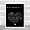 Billie Eilish Idontwannabeyouanymore Black Heart Song Lyric Wall Art Print
