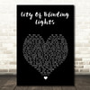 U2 City Of Blinding Lights Black Heart Song Lyric Wall Art Print