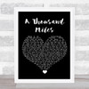 Vanessa Carlton A Thousand Miles Black Heart Song Lyric Wall Art Print