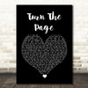 Bob Seger Turn The Page Black Heart Song Lyric Wall Art Print