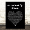 Bruno Mars Locked Out Of Heaven Black Heart Song Lyric Wall Art Print