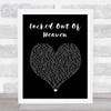 Bruno Mars Locked Out Of Heaven Black Heart Song Lyric Wall Art Print