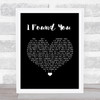 Alabama Shakes I Found You Black Heart Song Lyric Wall Art Print