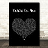 Colbie Caillat Fallin' For You Black Heart Song Lyric Wall Art Print