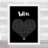 Deacon Blue Win Black Heart Song Lyric Wall Art Print