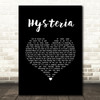 Def Leppard Hysteria Black Heart Song Lyric Wall Art Print