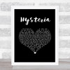 Def Leppard Hysteria Black Heart Song Lyric Wall Art Print