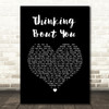 Dua Lipa Thinking 'Bout You Black Heart Song Lyric Wall Art Print