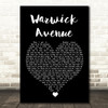 Duffy Warwick Avenue Black Heart Song Lyric Wall Art Print