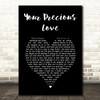Erykah Badu and D'angelo Your Precious Love Black Heart Song Lyric Wall Art Print