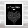 Andy Grammer A Friend Like You Black Heart Song Lyric Wall Art Print