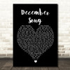 George Michael December Song Black Heart Song Lyric Wall Art Print