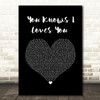 Goldie Lookin Chain You Knows I Loves You Black Heart Song Lyric Wall Art Print