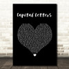 Hailee Steinfeld & Bloodpop Capital Letters Black Heart Song Lyric Wall Art Print
