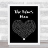 Hank Williams Jr The Blues Man Black Heart Song Lyric Wall Art Print