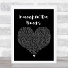 H-Town Knockin' Da Boots Black Heart Song Lyric Wall Art Print