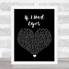 Jack Johnson If I Had Eyes Black Heart Song Lyric Wall Art Print