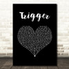 Anne-Marie Trigger Black Heart Song Lyric Wall Art Print
