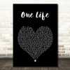 James Morrison One Life Black Heart Song Lyric Wall Art Print