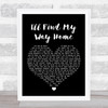 Jon and Vangelis I'll Find My Way Home Black Heart Song Lyric Wall Art Print