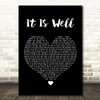 Kristene DiMarco It Is Well Black Heart Song Lyric Wall Art Print