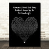 Waylon Jennings & Willie Nelson Mammas Don't Let Your Babies Grow Up To Be Cowboys Black Heart Song Lyric Print