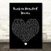 Big Head Todd and the Monsters Broken Hearted Savior Black Heart Wall Art Gift Song Lyric Print
