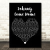 Fine Young Cannibals Johnny Come Home Black Heart Decorative Wall Art Gift Song Lyric Print
