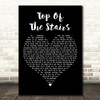Collins and Collin Top Of The Stairs Black Heart Decorative Wall Art Gift Song Lyric Print