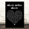 Rory Gallagher Wheels Within Wheels Black Heart Decorative Wall Art Gift Song Lyric Print