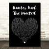 Simple Minds Hunter And The Hunted Black Heart Decorative Wall Art Gift Song Lyric Print