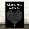 Jonas Brothers What A Man Gotta Do Black Heart Decorative Wall Art Gift Song Lyric Print