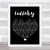Leonard Cohen Lullaby Black Heart Song Lyric Wall Art Print