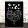 Paul Simon The Boy in the Bubble Black Heart Decorative Wall Art Gift Song Lyric Print