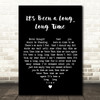 Harry James and His Orchestra Its Been a Long, Long Time Black Heart Song Lyric Print