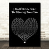 Prince I Could Never Take The Place of Your Man Black Heart Wall Art Song Lyric Print