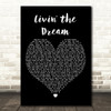 Morgan Wallen Livin the Dream Black Heart Decorative Wall Art Gift Song Lyric Print