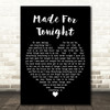 Richie Kotzen Made For Tonight Black Heart Decorative Wall Art Gift Song Lyric Print