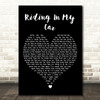 Woody Guthrie Riding In My Car Black Heart Decorative Wall Art Gift Song Lyric Print