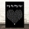 Chris Stapleton Joy of My Life Black Heart Decorative Wall Art Gift Song Lyric Print