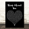 Guns N' Roses Think About You Black Heart Decorative Wall Art Gift Song Lyric Print