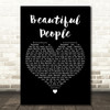 Chris Brown Beautiful People Black Heart Decorative Wall Art Gift Song Lyric Print