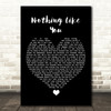 Luke Combs Nothing Like You Black Heart Song Lyric Wall Art Print