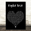 The Flaming Lips Fight Test Black Heart Decorative Wall Art Gift Song Lyric Print